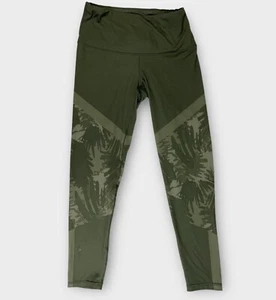Prana Leggings, Size Medium Olive Color With Nature Print - Picture 1 of 7
