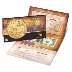 2019 $1 Native American Coin and Currency Set with OGP & COA - Picture 1 of 1