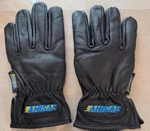 All-Weather Black Insulated Gloves with Goatskin Palm for Enhanced Grip - Unisex - Picture 1 of 2