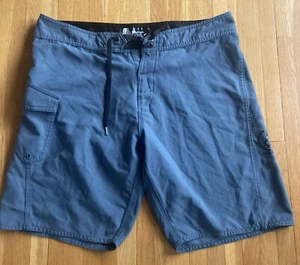 Volcom Board Shorts Size 36 R Men’s Blue Gray Nice Preowned - Picture 1 of 5
