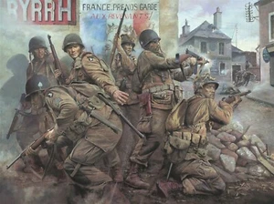 Easy Company - Carentan by Chris Collingwood signed by five Band of Brothers - Picture 1 of 5