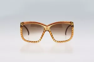 Christian Dior 2065 10 Vintage 80s bicolor clear oversized square sunglasses NOS - Picture 1 of 10