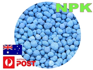 PREMIUM NPK FERTILISER BLUE GRANULATED NITROPHOSKA SOLUBLE FREE FAST SHIPPING - Picture 1 of 6