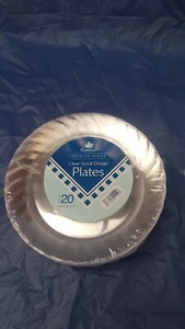 20 x clear plastic plates 18cm for party and all occasions - Picture 1 of 2