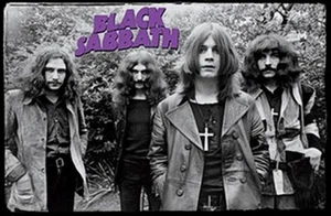 BLACK SABBATH POSTER - EARLY GROUP SHOT - OZZY OSBOURNE - Picture 1 of 1