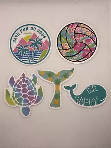 Sea Life Aufkleber Set Schildkröte Meerjungfrau Wal Sprüche offene Box Aufkleber 5er Set - Bild 1 von 7