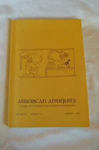 American Antiquity Journal Society for American Archaeology Vol 54 #1 Jan 1989 - Picture 1 of 15