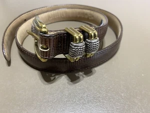 Brighten classics 7/8" wide Women's Belt sz 28 34" total # 4b608 brown leather - Picture 1 of 4