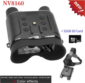 NV8160 Night Vision 8X Binoculars Infrared Digital Head Mount For Hunting 32GB - Picture 1 of 6