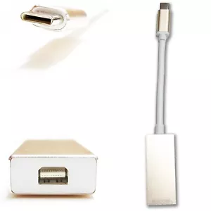 Cable USB 3.1 Tipo C a Mini Display Port Adaptador MINIDP 4K HD HDTV para Macbook - Imagen 1 de 1