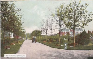 ENGLAND VICTORIA PARK PORTSMOUTH POSTCARD - Bild 1 von 1