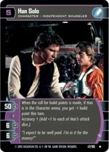 STAR WARS TCG WOTC BATTLE YAVIN HAN SOLO (C) 47/105 FOIL M/GEM MINT Tip Top - Picture 1 of 1