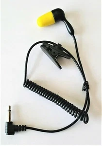 RACING EAR BUD SCANNER RACECEIVER COILED CORD SINGLE BUD - Zdjęcie 1 z 2