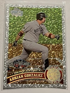 2011 Topps Update Diamond Anniversary Adrian Gonzalez #US20 Boston Red Sox - Picture 1 of 2