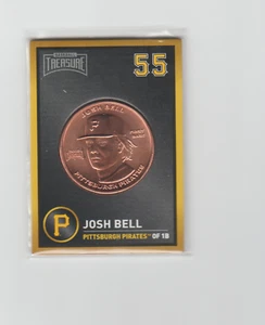 Tarjeta moneda tesoro béisbol 2018 Josh Bell Pirates - Imagen 1 de 2
