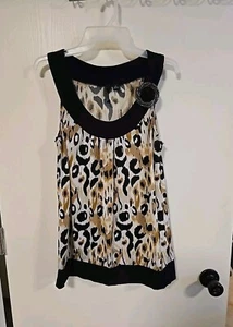 Essentials by Milano Top Women's Size Medium Sleeveless Shirt - Picture 1 of 8
