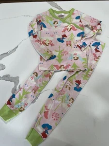 Hanna Andersson Pink Fairy Organic Pajamas size 110 5 Christmas AK1117 - Picture 1 of 3