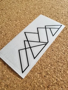 Abstract Simple Mountain logo design - Vinyl Decal Sticker - Picture 1 of 4