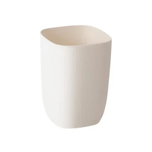 7L Ivory White Bathroom Trash Can Slim Cute Plastic Waste Basket Office - Picture 1 of 6