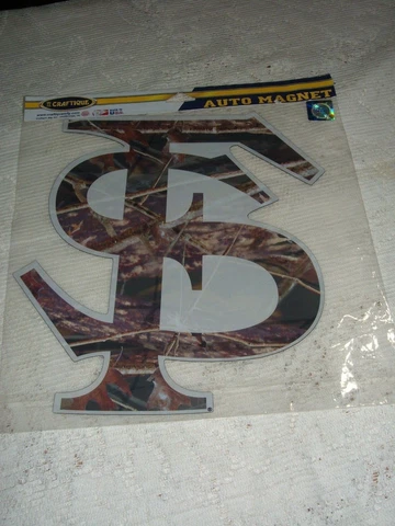 FLORIDA STATE UNIVERSITY CAMO 12" AUTO  MAGNET NEW FACTORY SEALED Cover