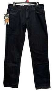 DKNY Dark Wash Bleecker Jeans Slight Low Rise Slim Fit Narrow Leg Size 30x30 - Picture 1 of 4