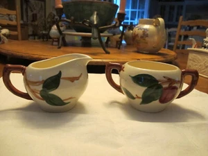 Franciscan "Apple"  Sugar Bowl and Creamer. No Lid. Excellent. - Picture 1 of 3