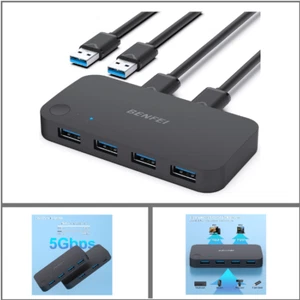 USB 3.0 Switch | 4-Port Sharing | Cross-OS Compatibility - Bild 1 von 1