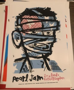 Pearl Jam Poster 2006 Irland UK Konzert 18 x 26 Ames Bros flach gelagert - neuwertig - Bild 1 von 2