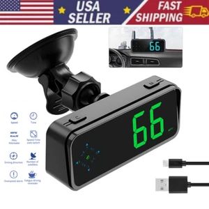 Universal Car Digital Speedometer GPS HUD Head Up Display MPH Overspeed Alarm· - Picture 1 of 9