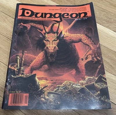 Advanced Dungeons & Dragons: Dungeon Magazine 1 TSR Original - Image 1 of 4