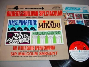 GILBERT & SULLIVAN SPECTACULAR LP D'Oyly Carte Opera Company - Picture 1 of 1