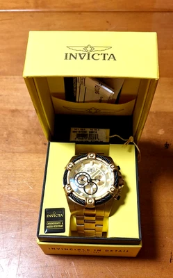 Invicta bolt Chronograph Gold filled Men's Watch 52MM - Image 1 of 4