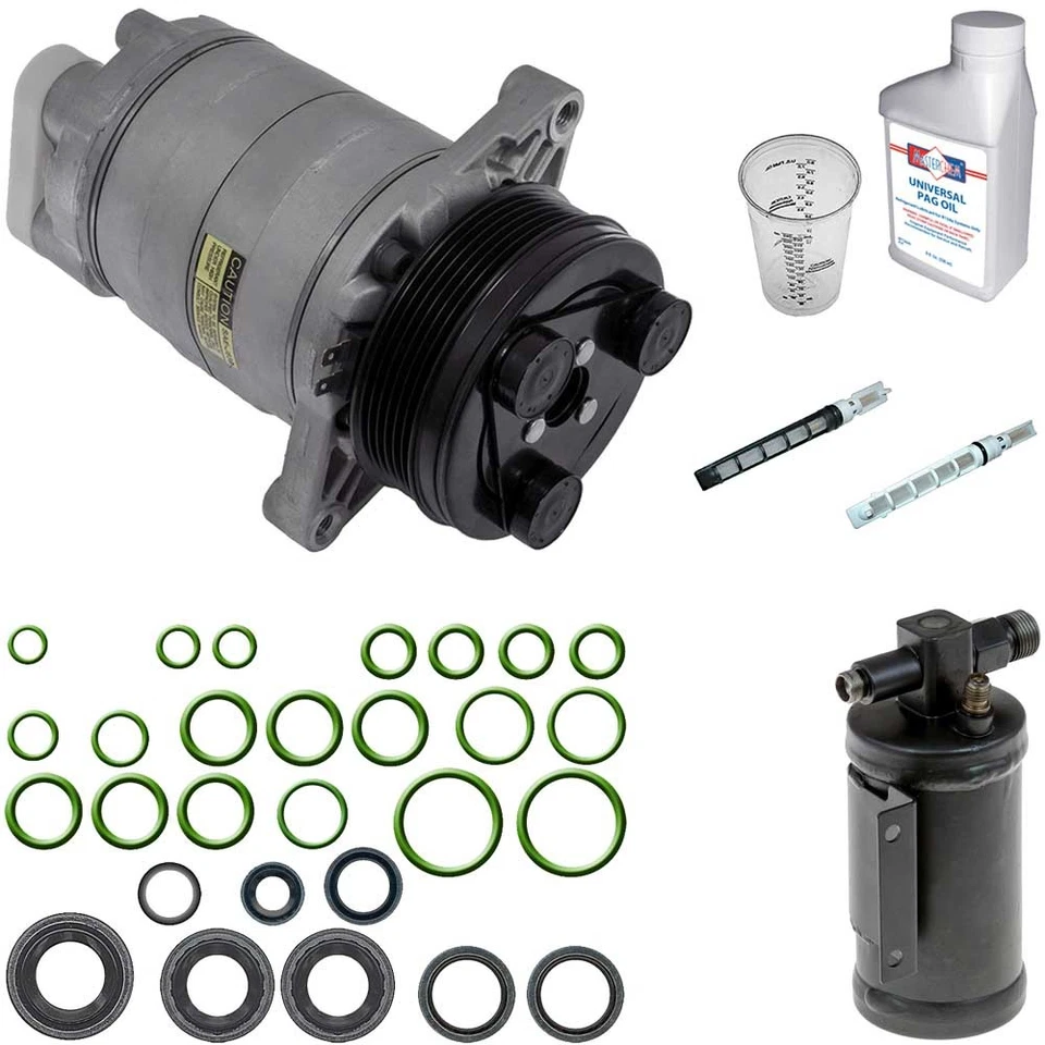 Omega AC Compressor w/ A/C Repair Kit For Chevrolet P30 1995 - Image 1 of 1