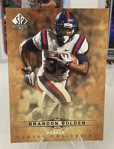 2012 UD SP Authentic Canvas Collection #CC-11 Brandon Bolden Ole Miss Rebels - Picture 1 of 2