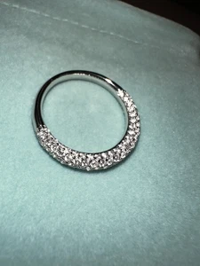 moissanite anniversary band ring - Picture 1 of 3
