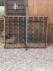 Antique Victorian Double Bed With Brass Wheels - Picture 1 of 11