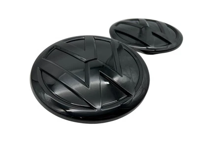 Оригинальный VW Amarok 2H эмблема черный глянцевый спереди сзади 2 X логотип знак гриля - Изображение 1 из 4