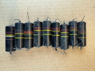 Lote de 9 condensadores vintage Sprague Bumble Bee .22 uf 400v tono aceite PIO Foto 1 de 4