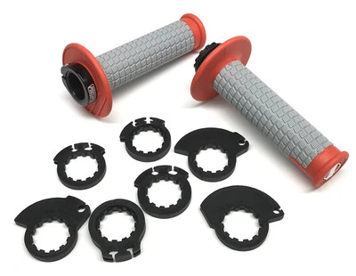 ProTaper Clamp-On Pillow Top MX Grips | Twist Throttle | Red/Gray (021678) - Image 1 of 2