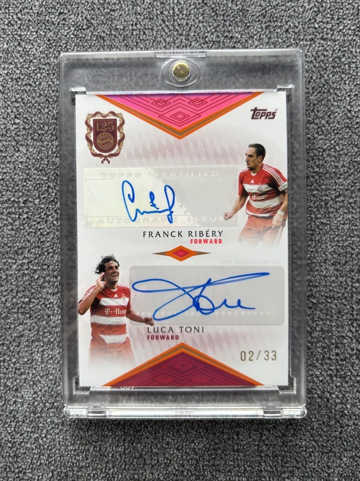Topps 125 Jahre Bayern München - Franck Ribery & Luca Toni /33 Dual Autograph - Bild 1 von 2