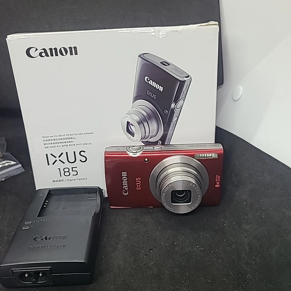 Canon IXUS 185 Digital Camera - Working -  With Battery Charger #2 - Image 1 of 4