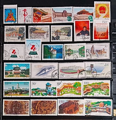 PRC CHINA 1998 COMMEMORATIVE STAMPS 12 COMPLETE SETS CTO CNC67 - Image 1 of 2