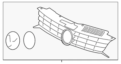 Rejilla superior original Volkswagen 1Q0-853-651-AK-FXC Foto 1 de 2