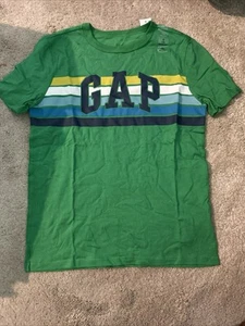 Kids Green Graphic T-Shirt GAP Size 10 Regular Short Sleeve - Picture 1 of 1
