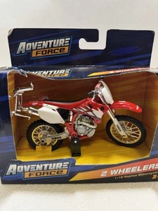 Honda CRF Dirt Bike Motorcycle Motocross Maisto Adventure Force 1:18 Toy CRF450r - Picture 1 of 10