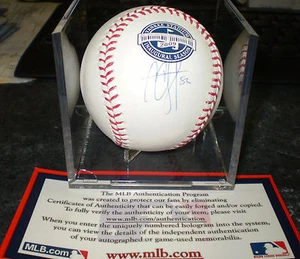 CC SABATHIA AUTOGRAFIADO OML BOLA CERTIFICADO DE AUTENTICIDAD MLB TEMPORADA INAUGURAL - Imagen 1 de 4