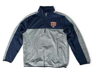 Chaqueta Pullover Nueva con Etiquetas NFL Chicago Bears Ligera Bloque de Color Cuarto Cremallera Talla XL - Imagen 1 de 10