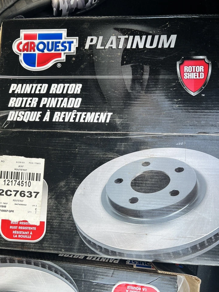 infiniti q60 red sport rear rotors - Image 1 of 1