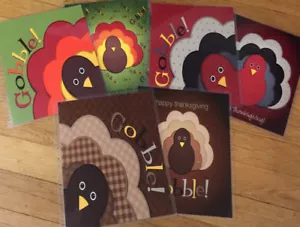 Thanksgiving Türkei Gobble Vorder-/Rückseite Cover Set zur Verwendung mit Erin Condren Planer- - Bild 1 von 8