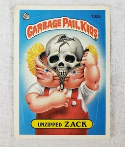 Vintage 1986 Topps Garbage Pail Kids Stickers Unzipped Zack #132b GPK - Picture 1 of 8